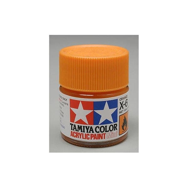 Tamiya Paint Tamiya Paint TAM81506 0.33 oz Tamiya Acrylic Mini Paint - Orange TAM81506 - main